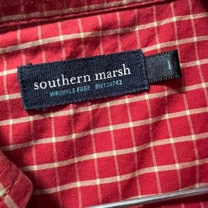 Southern Marsh Red Plaid Shirt